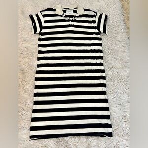 THE GREAT. Rugby polo midi dress